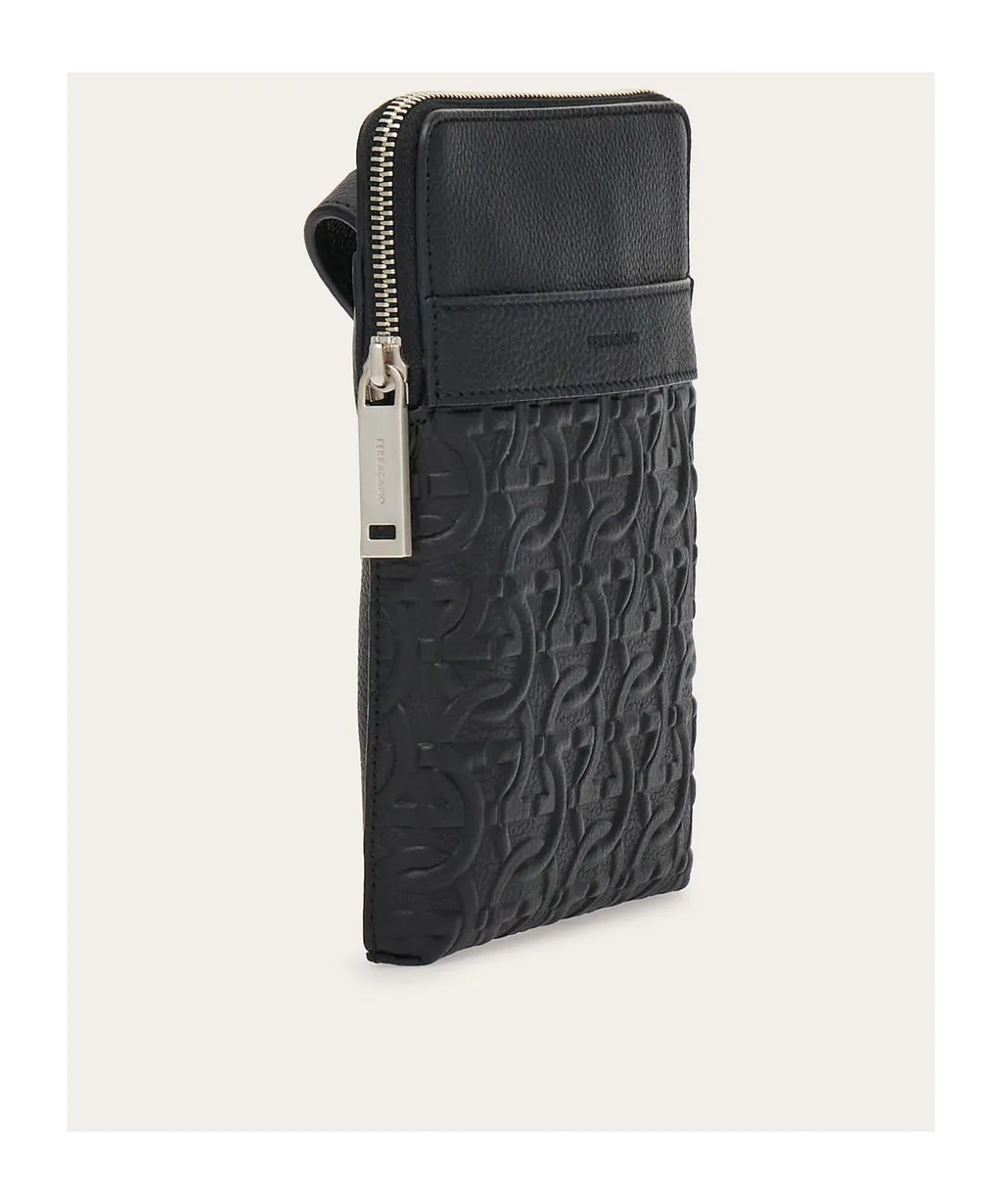 Gancini Zipper Shoulder Bag