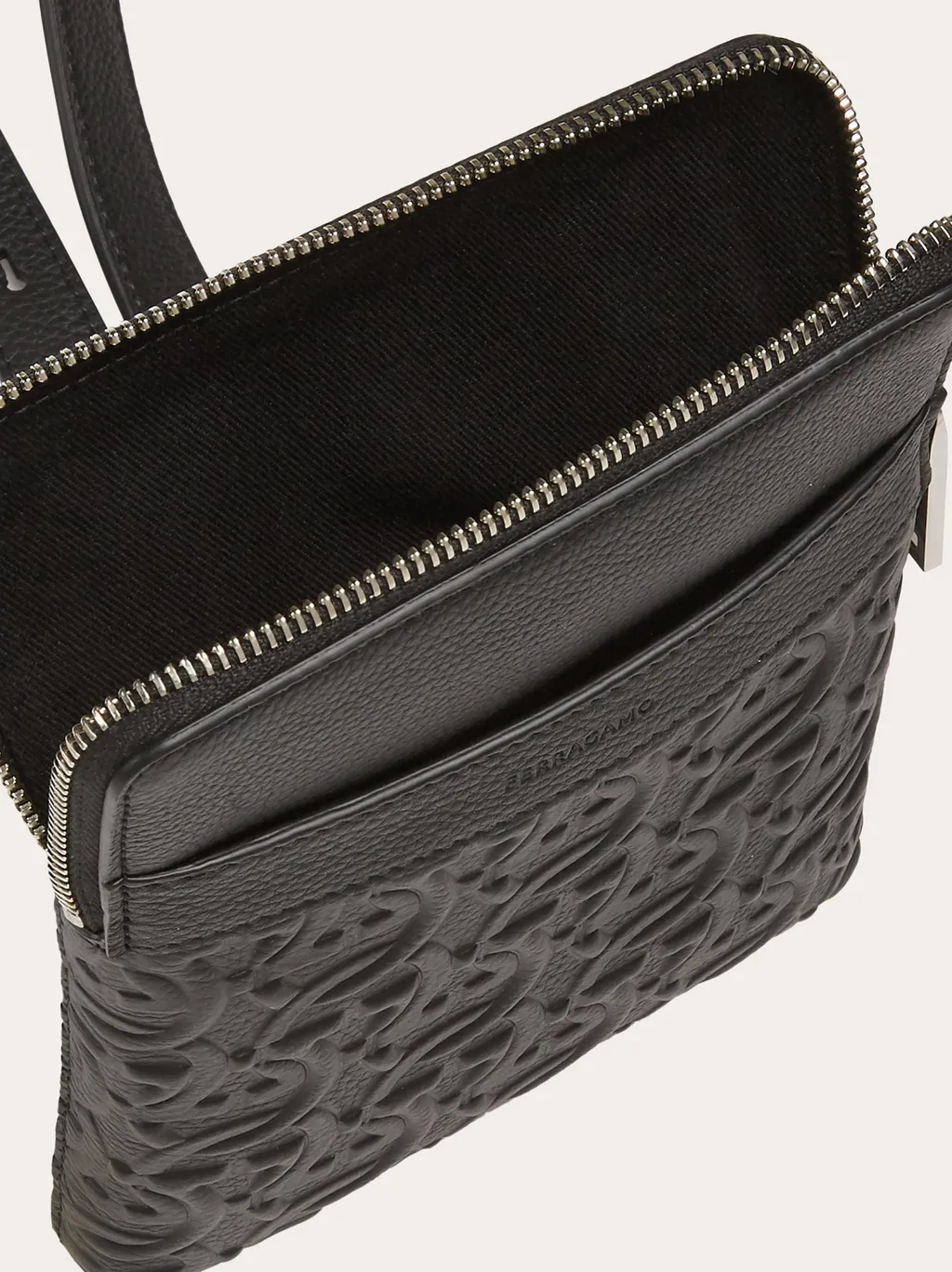 Gancini Zipper Shoulder Bag