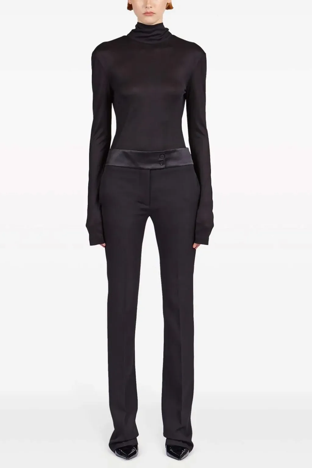 Casual Pants With Waist And Loop Straps