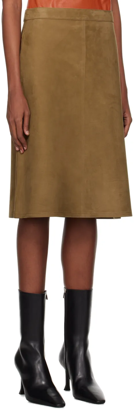A-Line Leather Skirt