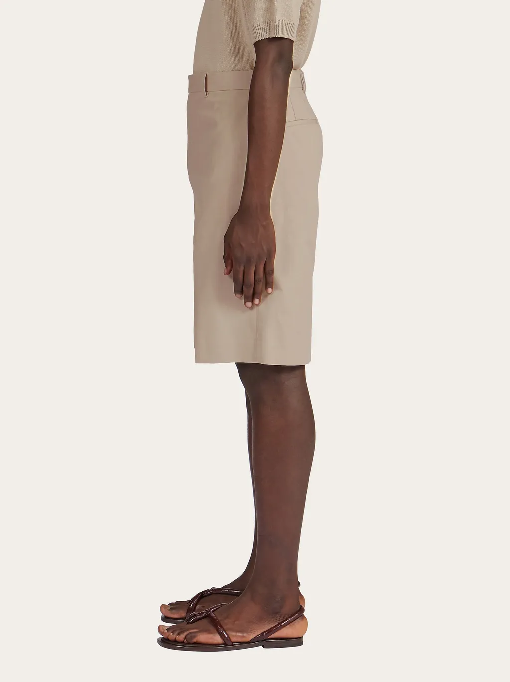 Pressed-Crease Tailored Bermuda Shorts