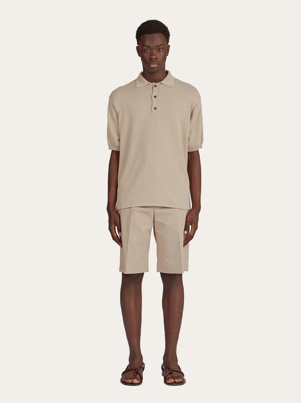 Pressed-Crease Tailored Bermuda Shorts