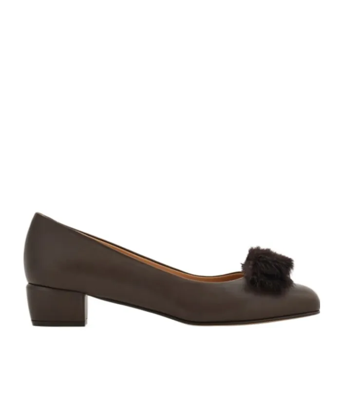 Vara Block Heel Pump