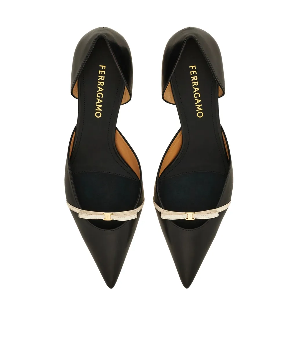 Mini Bow Mid Heel Pump