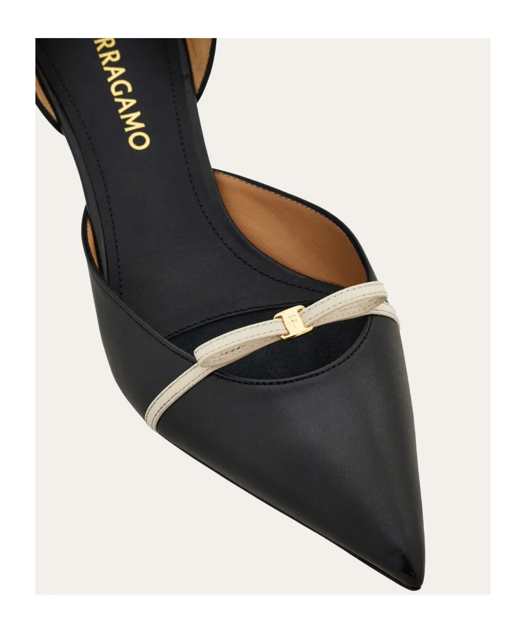 Mini Bow Mid Heel Pump