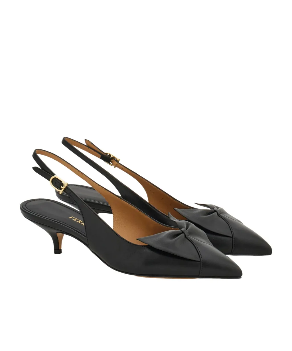 Soft Bow Slingback Pump