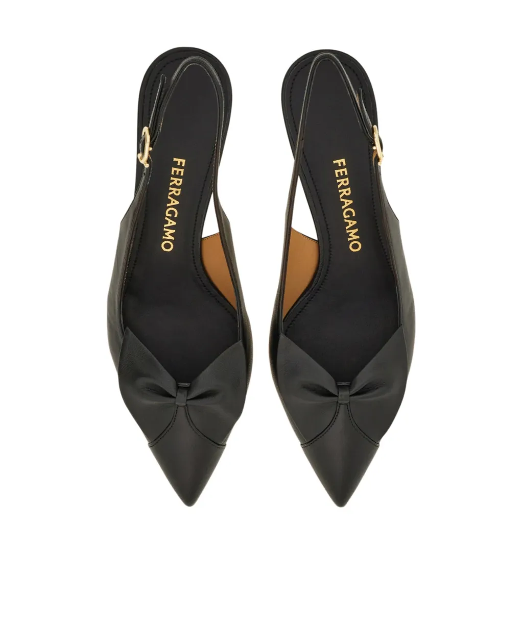 Soft Bow Slingback Pump