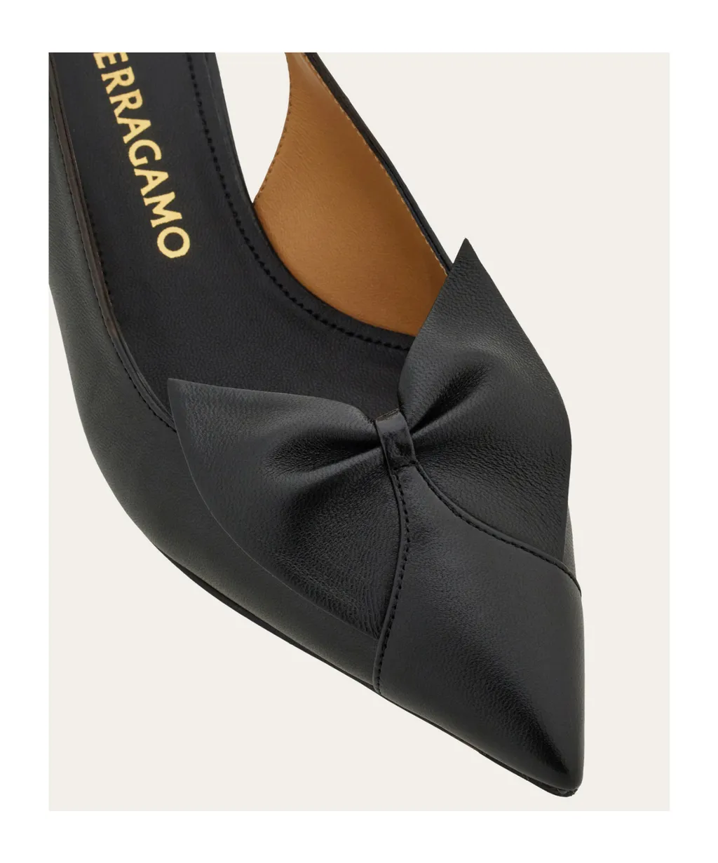 Soft Bow Slingback Pump