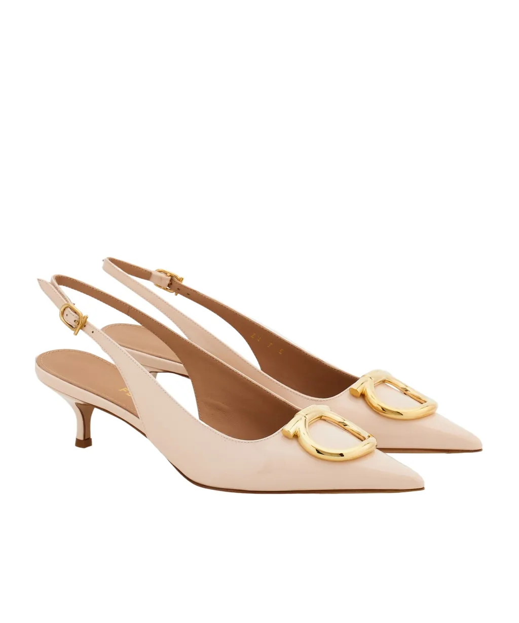 Maxi Gancini Slingback Pump