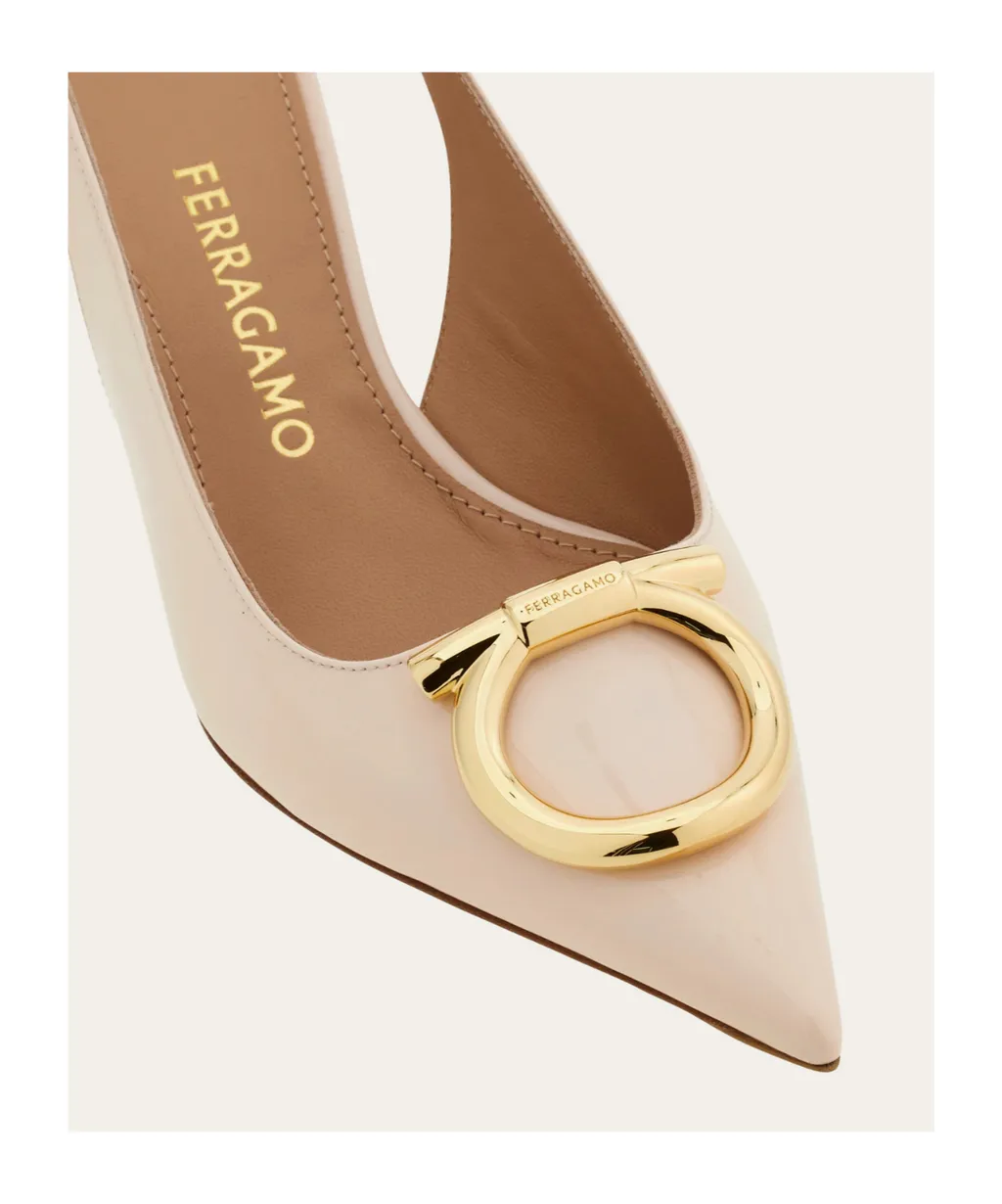 Maxi Gancini Slingback Pump