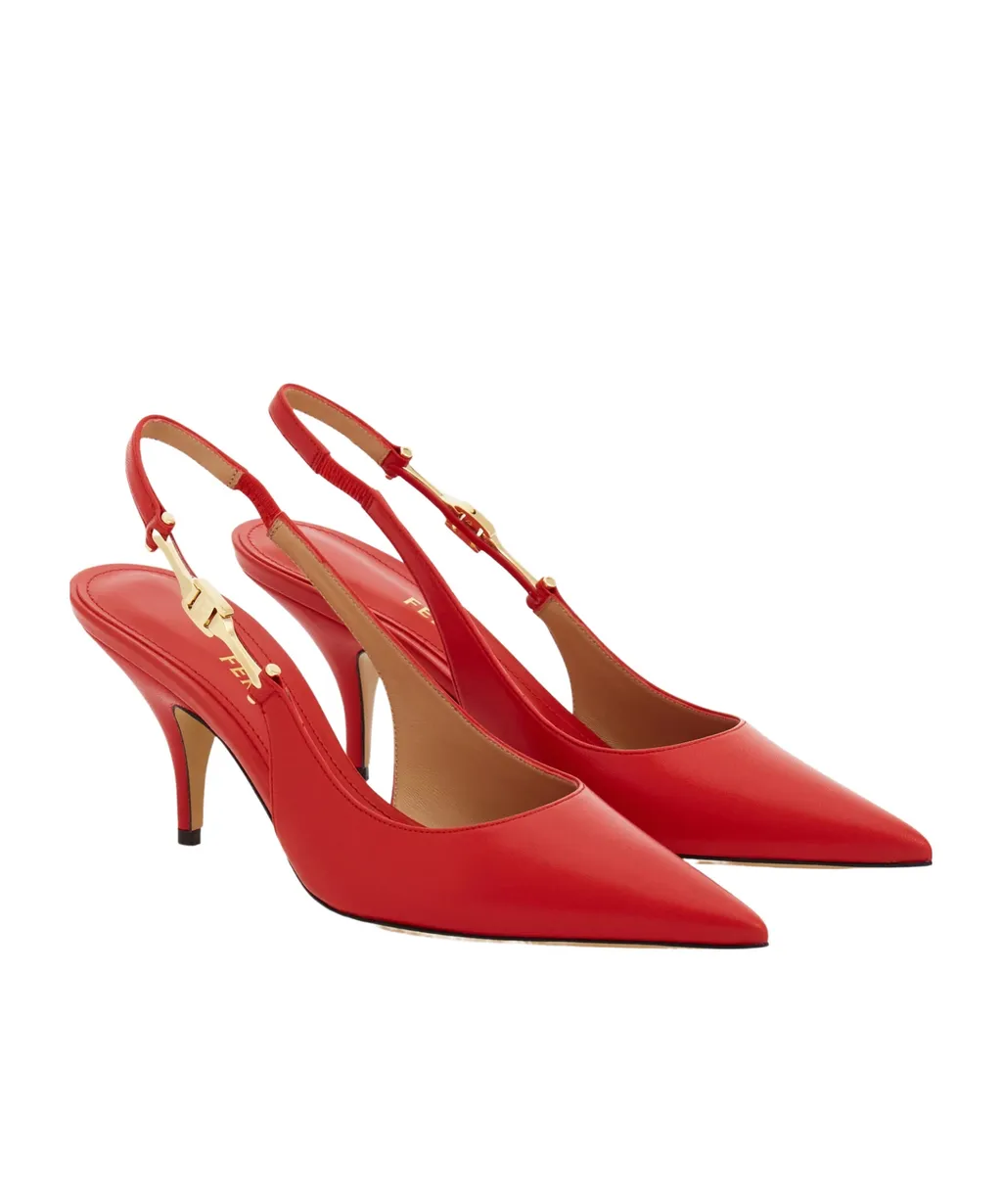 F Buckle Slingback Pump