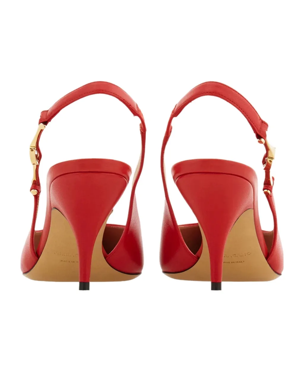 F Buckle Slingback Pump