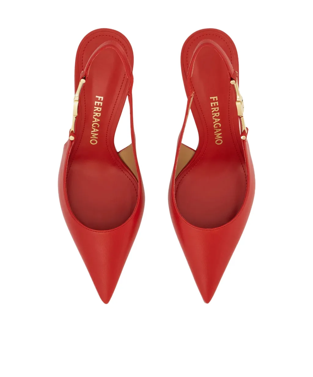 F Buckle Slingback Pump