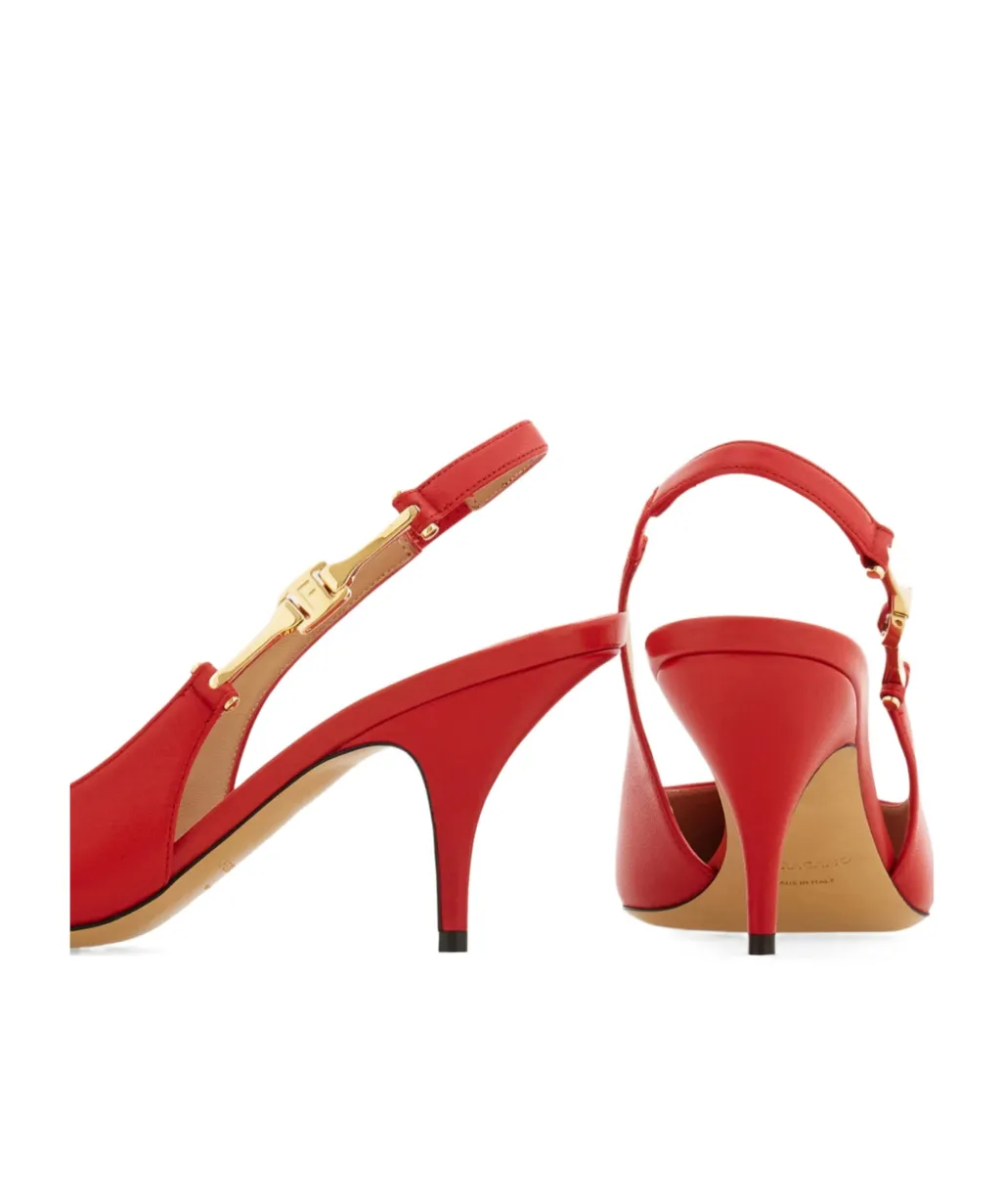 F Buckle Slingback Pump
