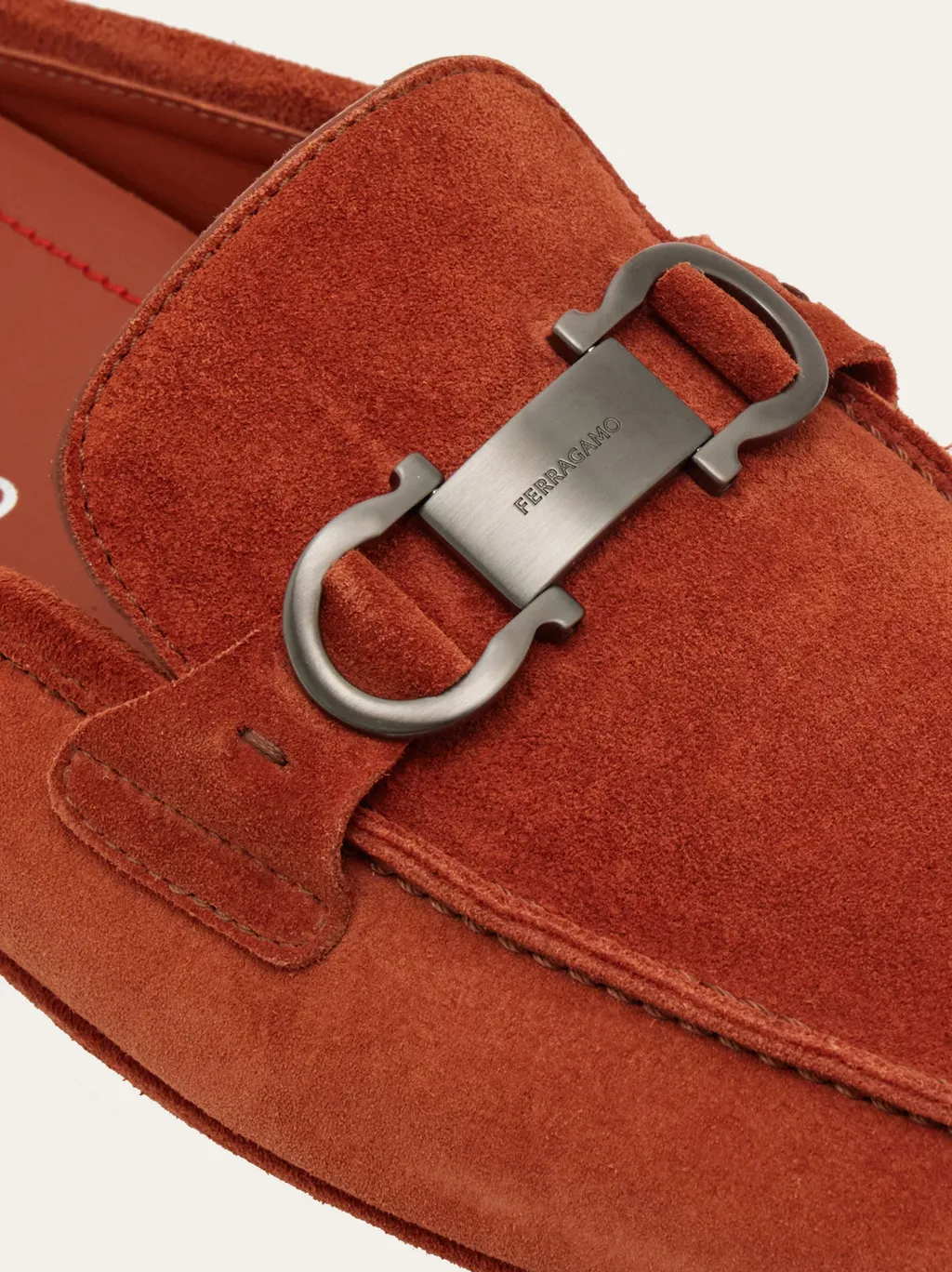 Loafer Mule With Gancini Ornament