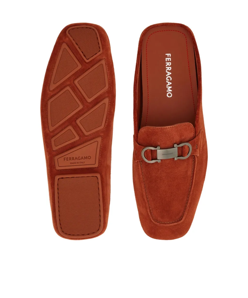 Loafer Mule With Gancini Ornament