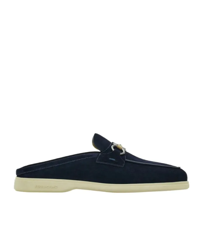 Gancini Buckle Loafer Mule