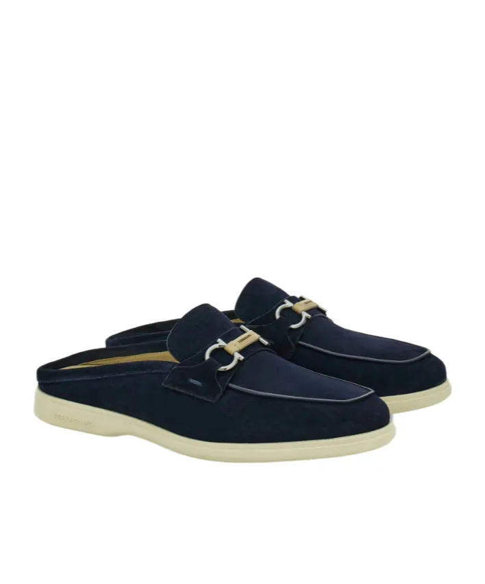 Gancini Buckle Loafer Mule
