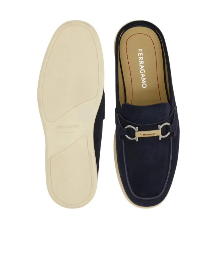 Gancini Buckle Loafer Mule
