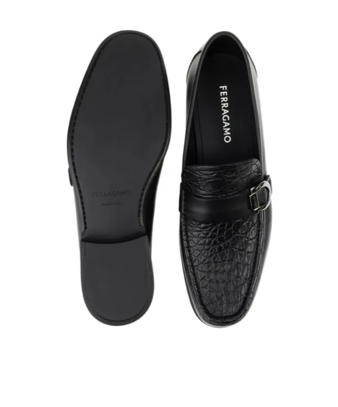 Loafer With Gancini Ornament