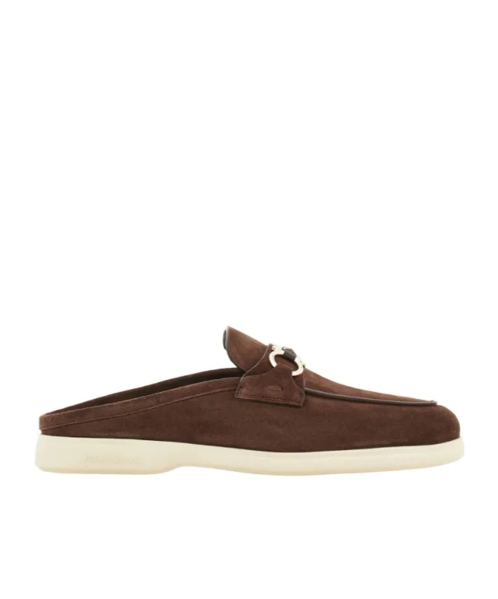 Gancini Buckle Loafer Mule