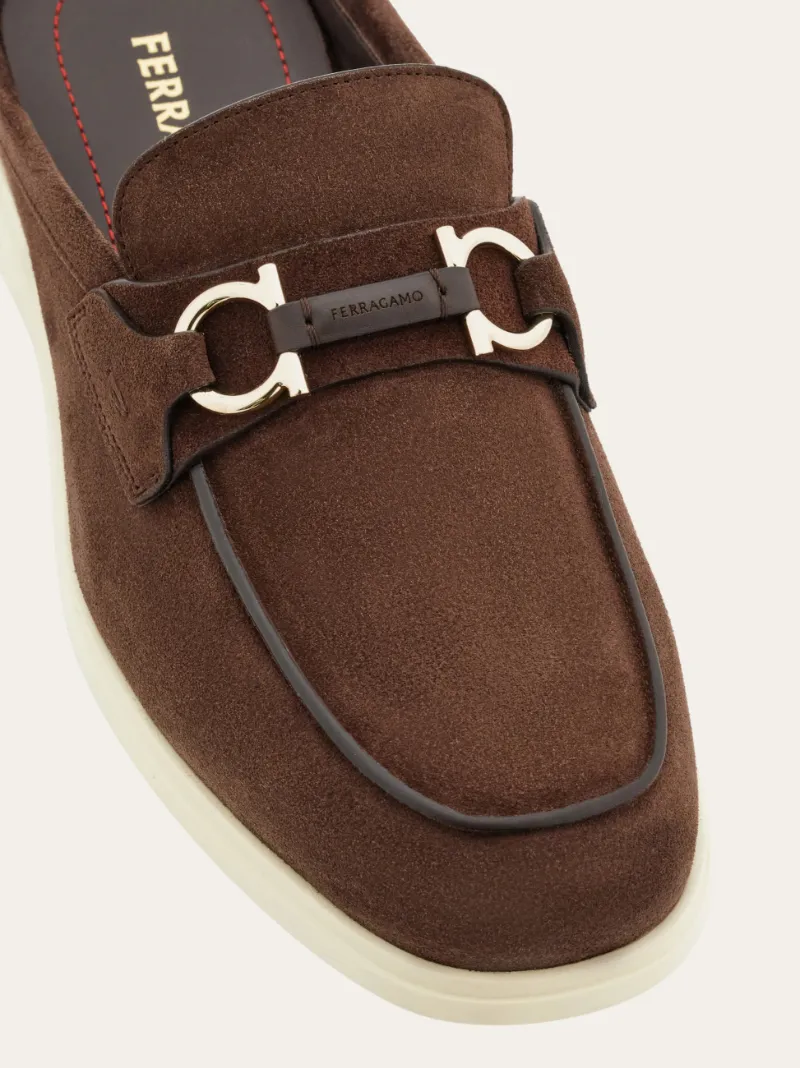 Gancini Buckle Loafer Mule