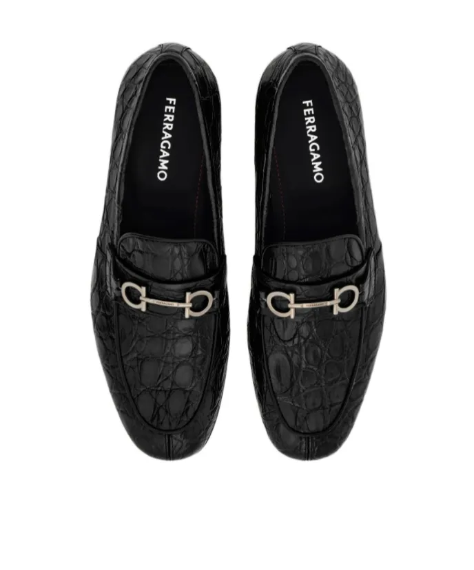 Gancini Embellished Loafers
