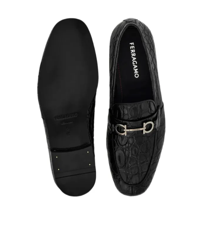 Gancini Embellished Loafers