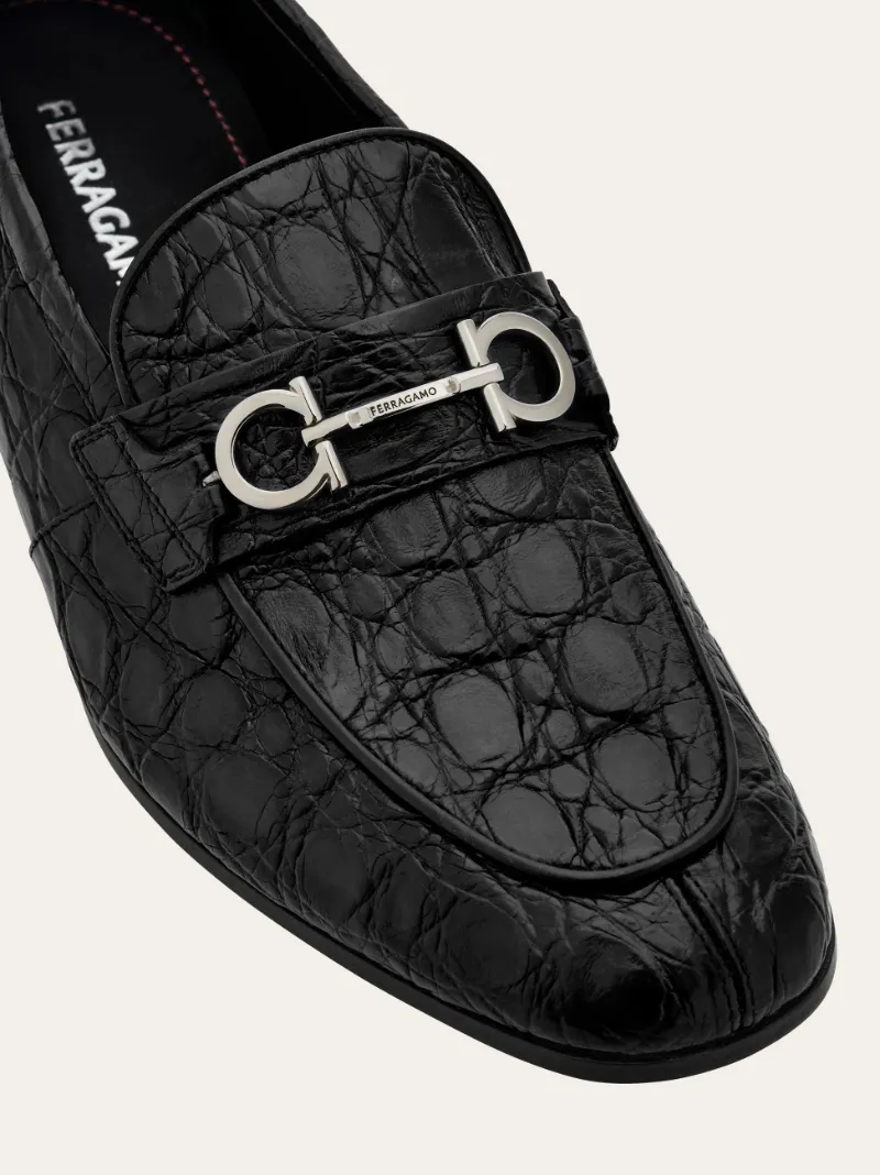 Gancini Embellished Loafers