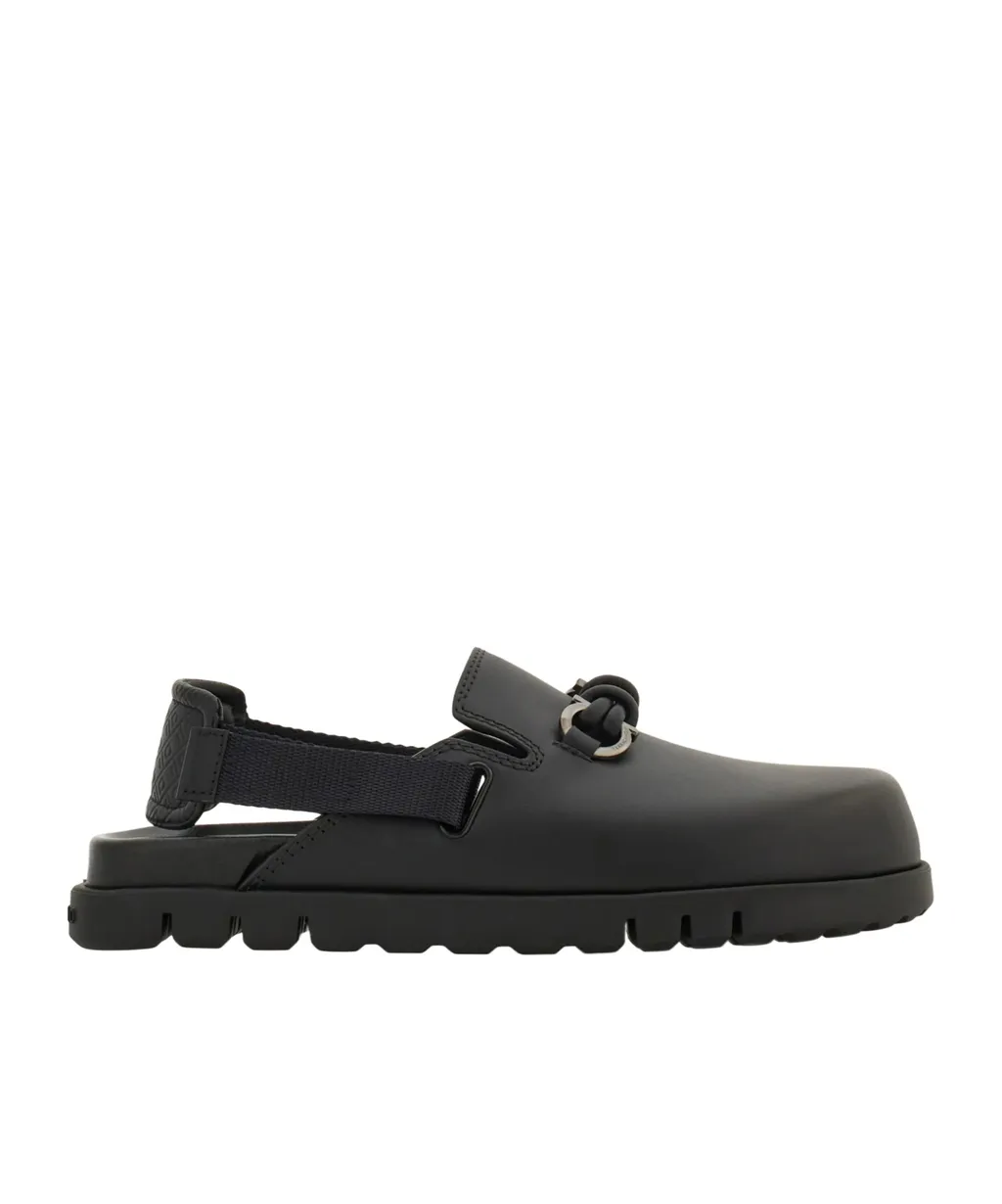 Gancini Buckle Mule