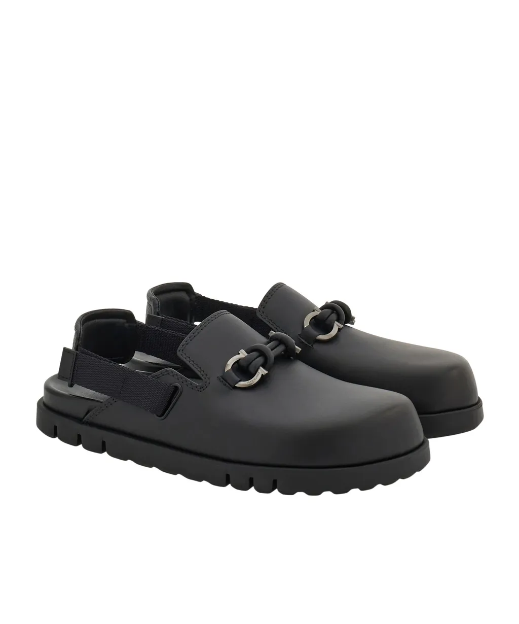 Gancini Buckle Mule