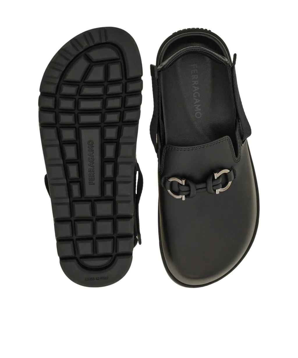 Gancini Buckle Mule