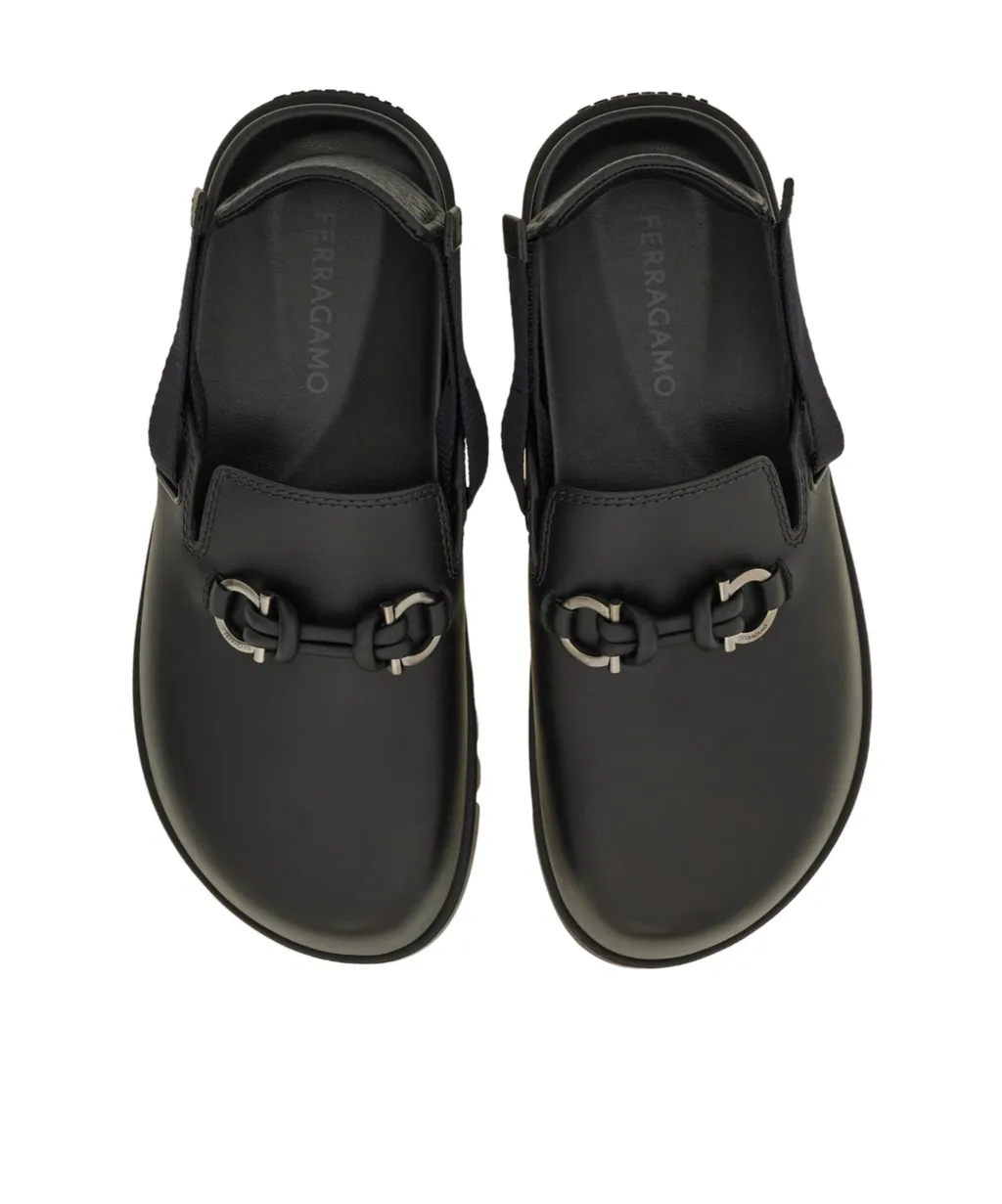 Gancini Buckle Mule