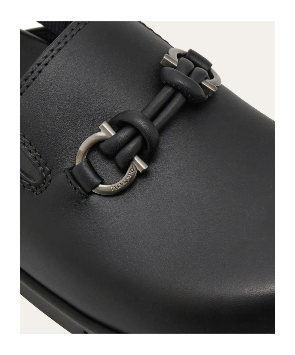Gancini Buckle Mule
