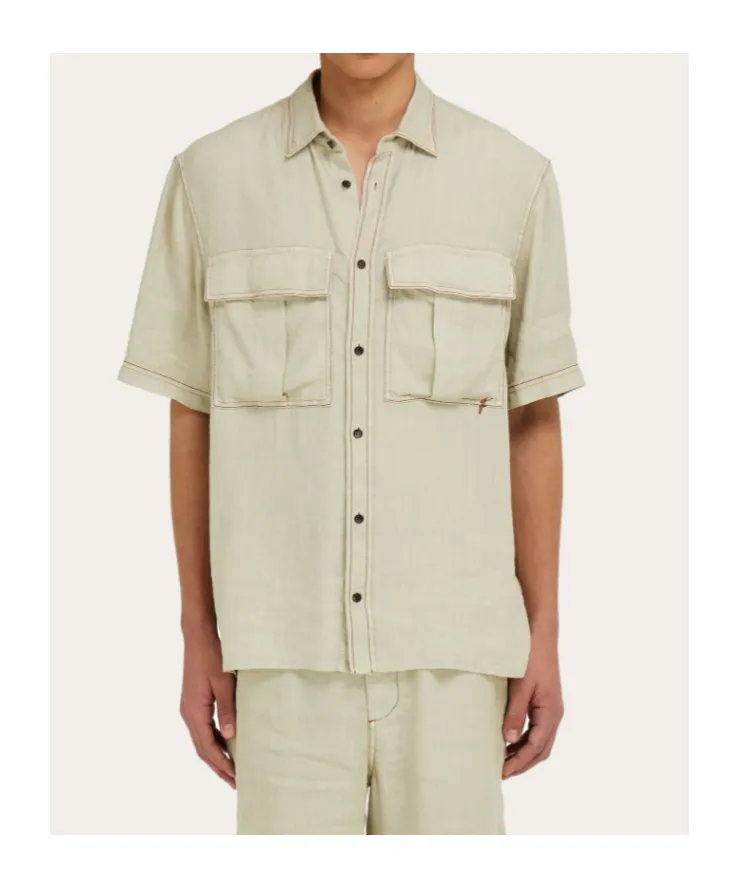 Patch Pocket Short-Sleeved Shirt
