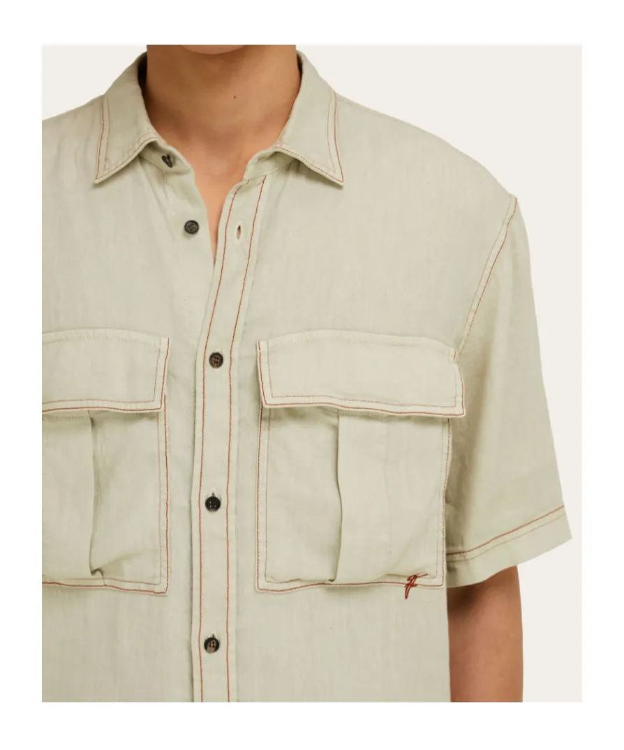 Patch Pocket Short-Sleeved Shirt