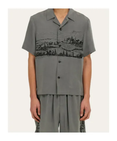 Back To Earth - Tuscany Print Silk Shirt