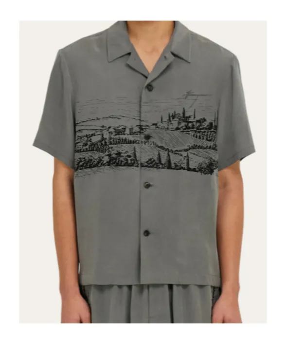 Back To Earth - Tuscany Print Silk Shirt