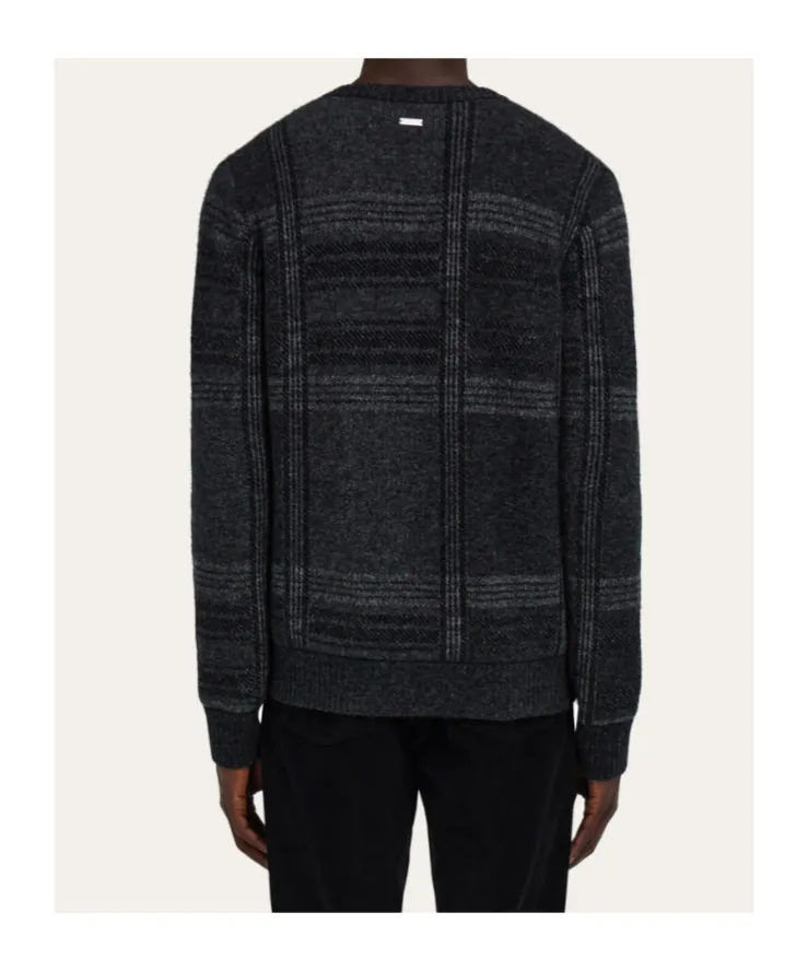 V-Neck Tartan Jumper