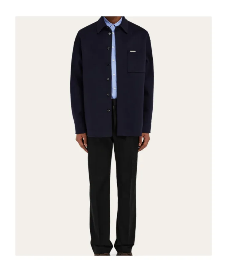 Cashmere-Blend Overshirt