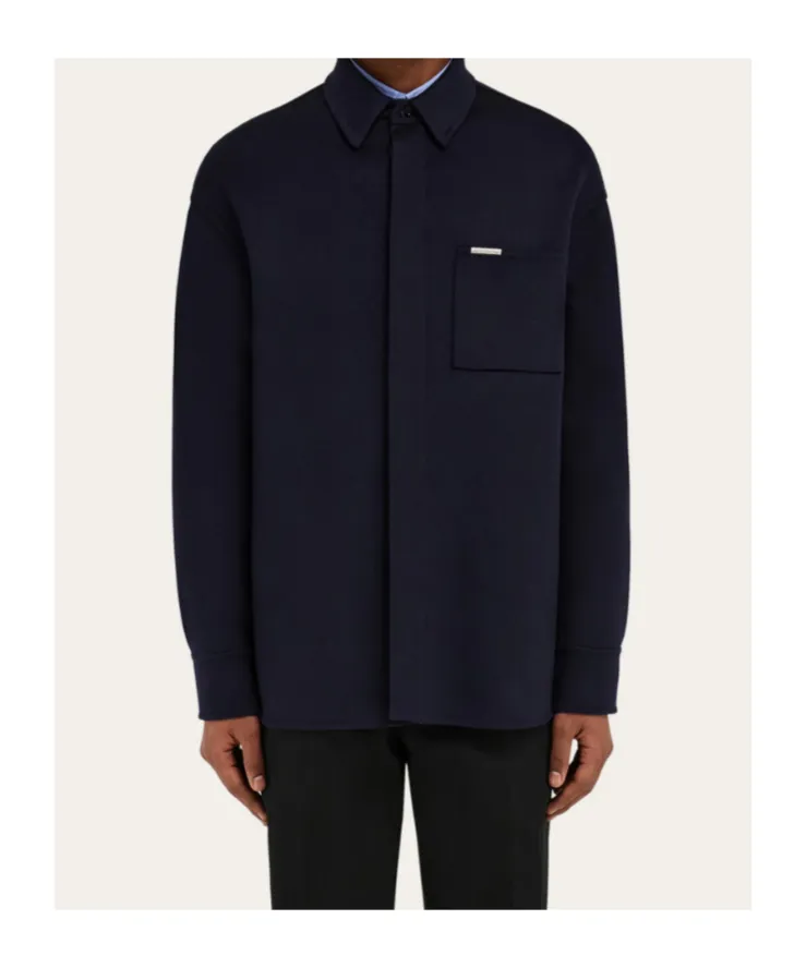 Cashmere-Blend Overshirt