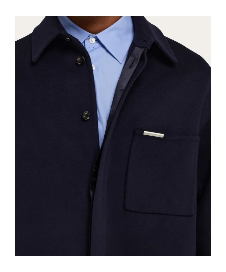 Cashmere-Blend Overshirt