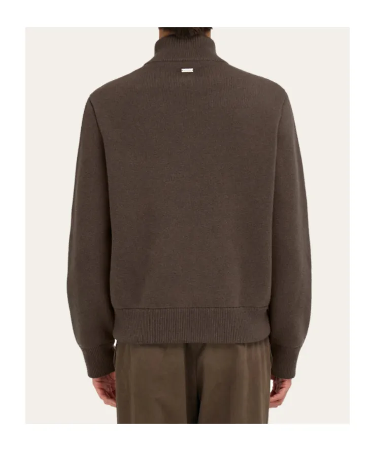 Blouson With Leather Inserts
