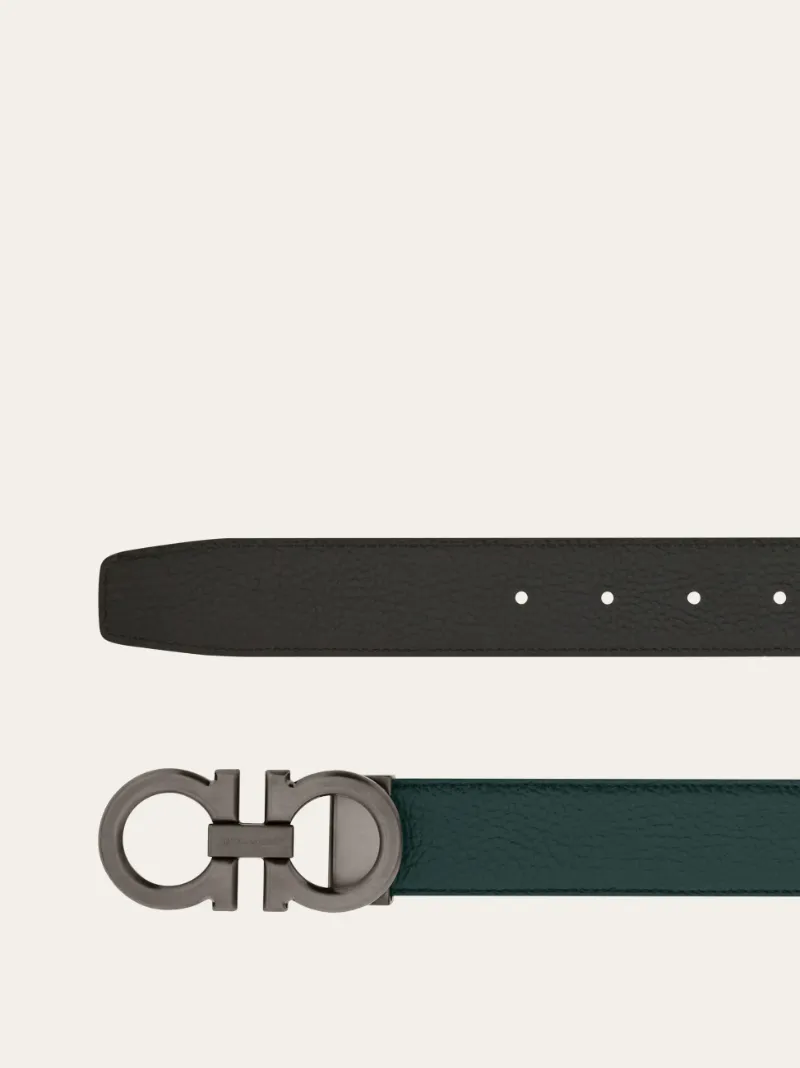 Reversible And Adjustable Gancini Belt