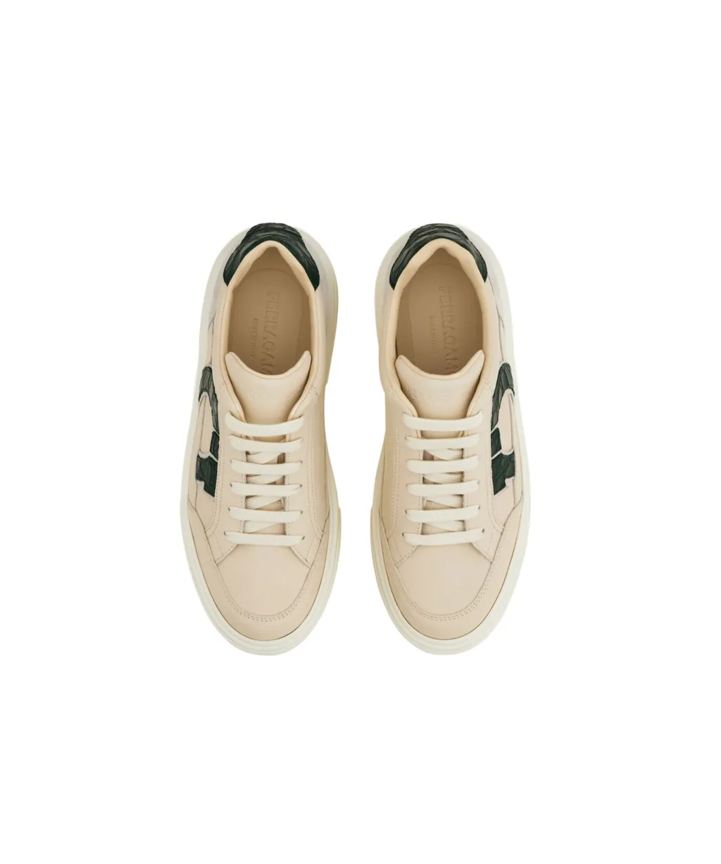 Gancini Logo Low-Top Sneakers