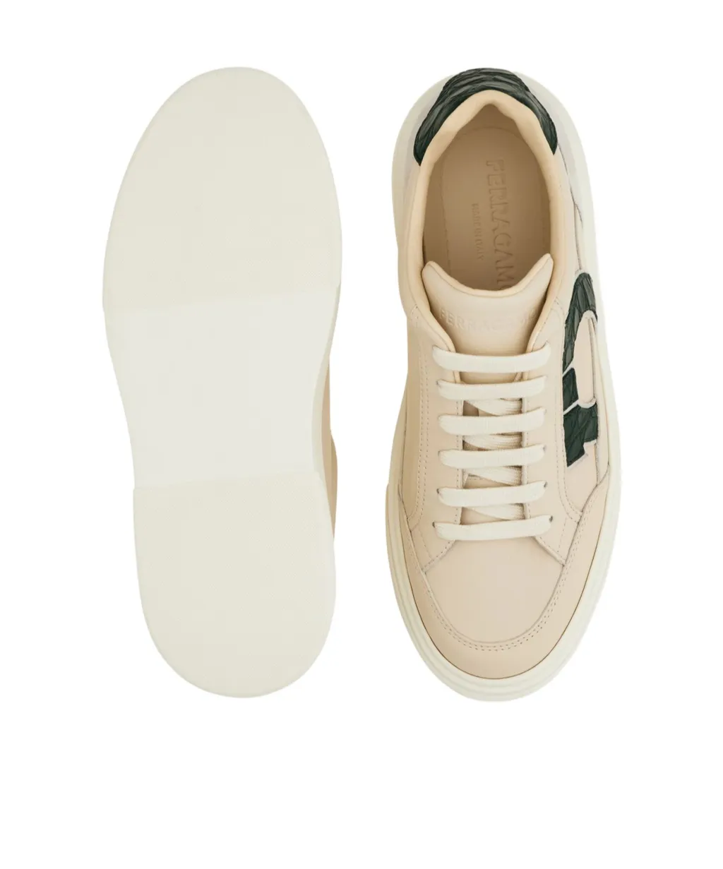 Gancini Logo Low-Top Sneakers