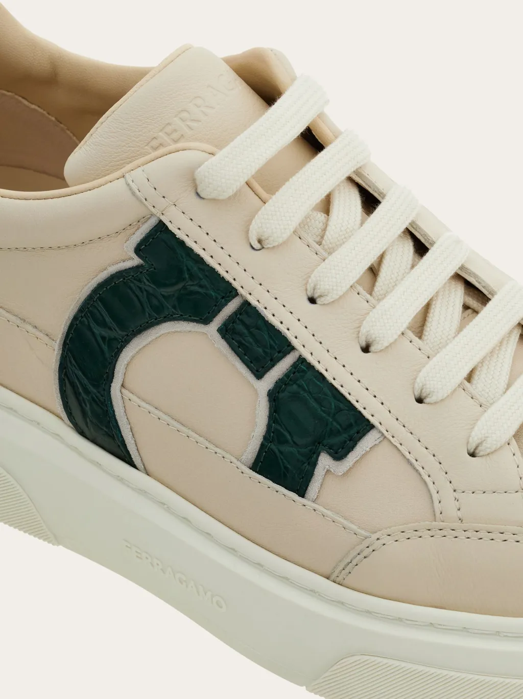 Gancini Logo Low-Top Sneakers