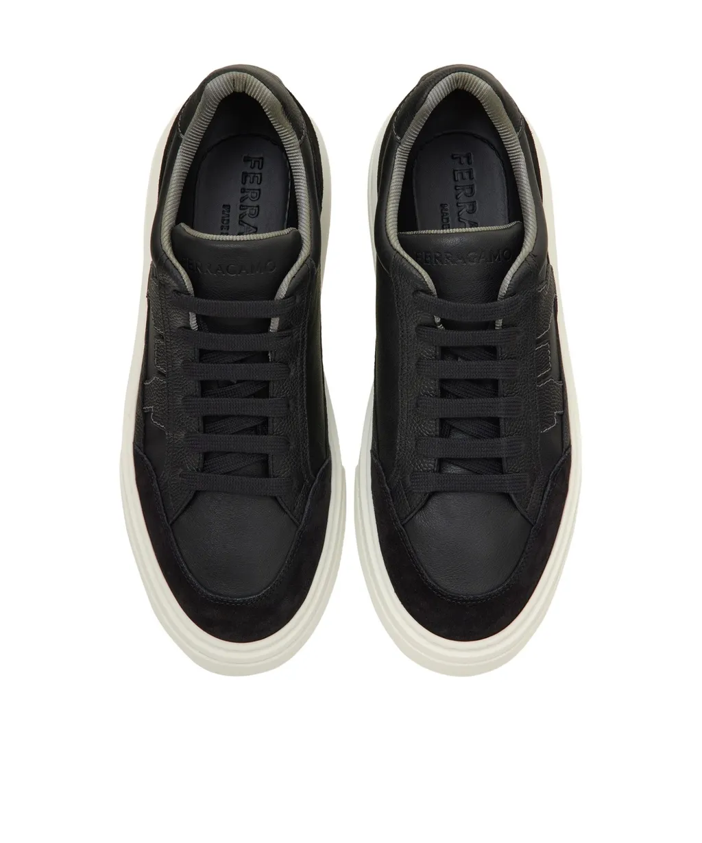 Low Top Sneaker With Gancini Ornament