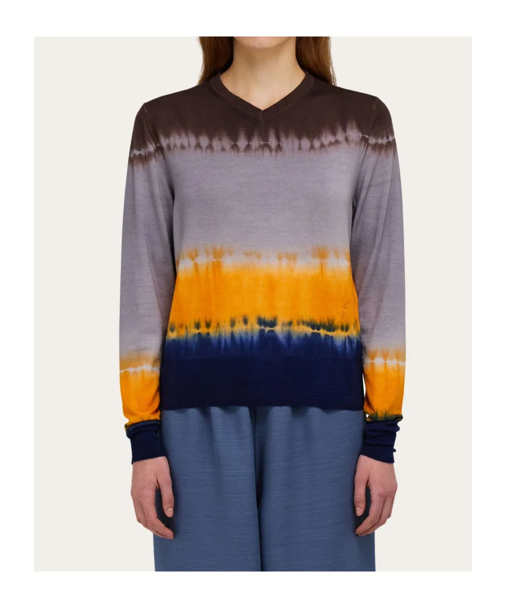 Tie-Dye Pullover Sweater
