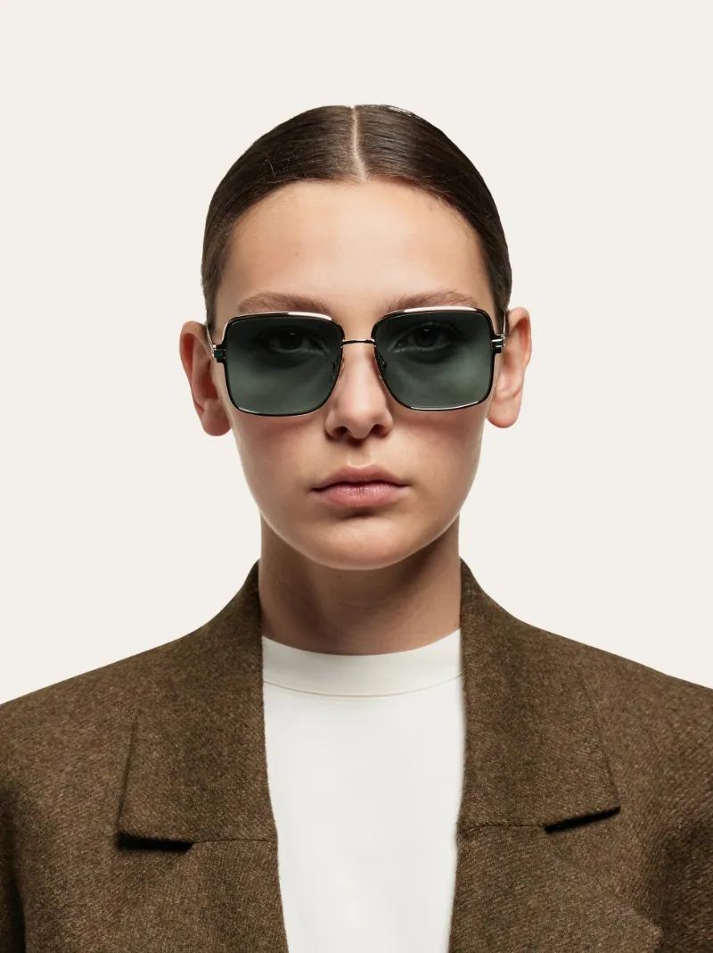 Geometric Frame Sunglasses